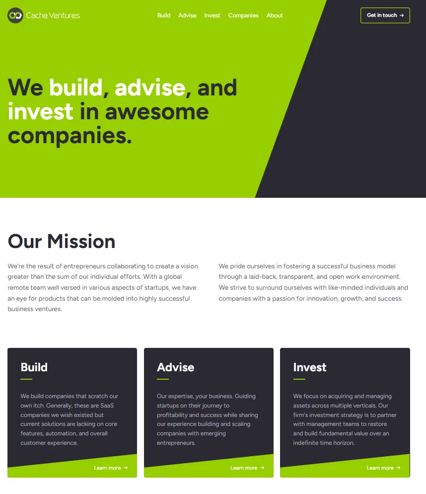 Cache Ventures screenshot 1