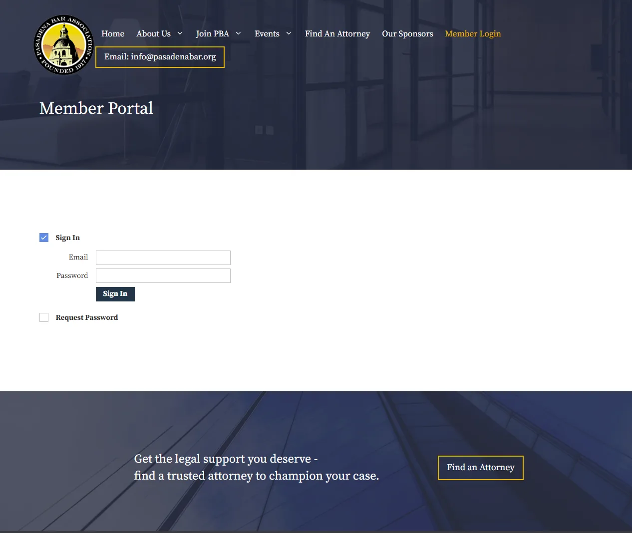 Pasadena Bar Association screenshot 3