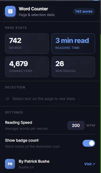 Word Counter