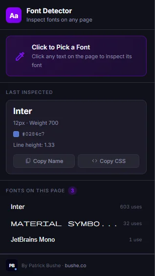 Font Detector
