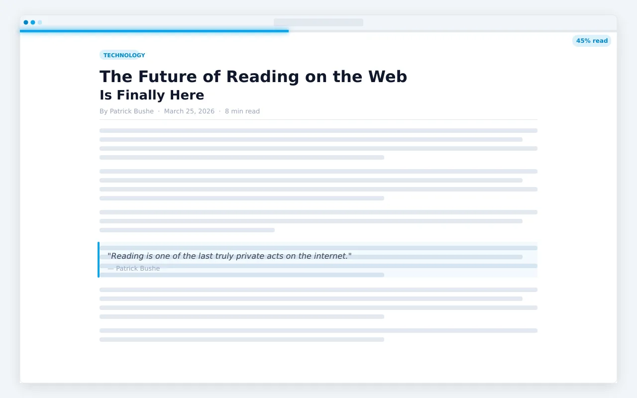 Reading Progress Bar screenshot 2