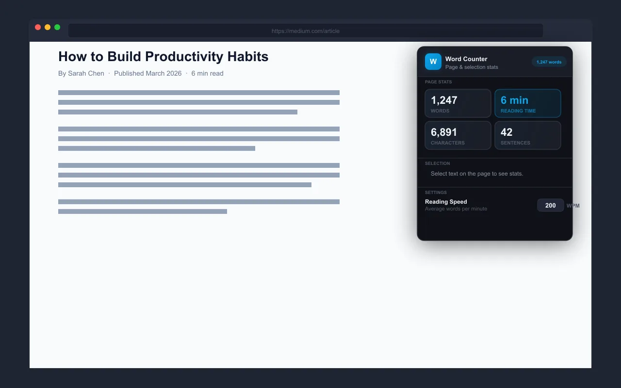 Word Counter screenshot 2