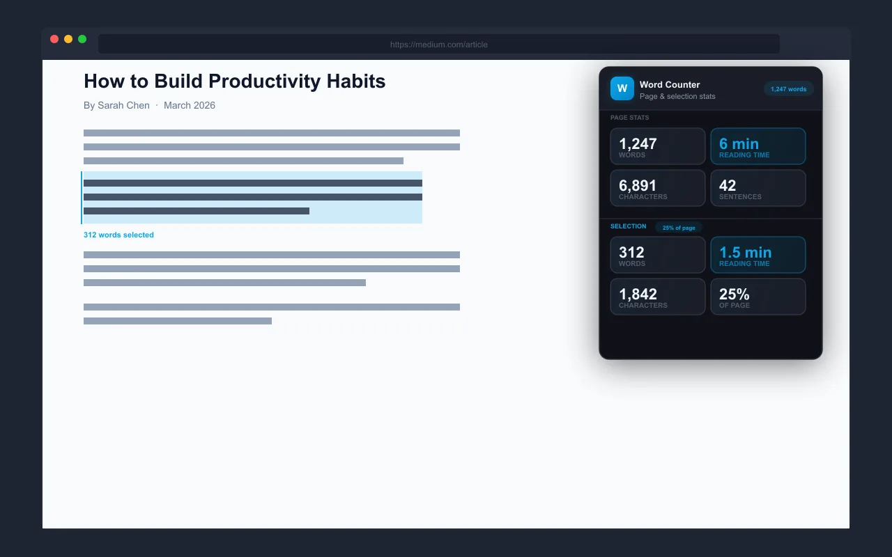 Word Counter screenshot 3