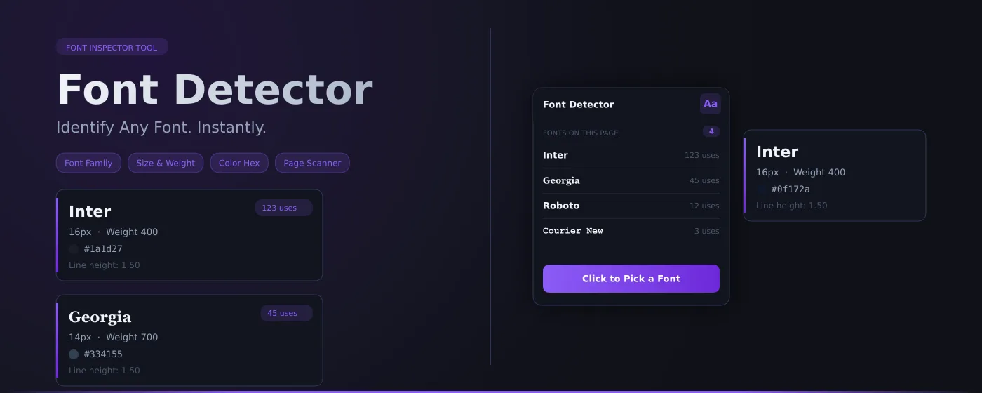 Font Detector screenshot 1