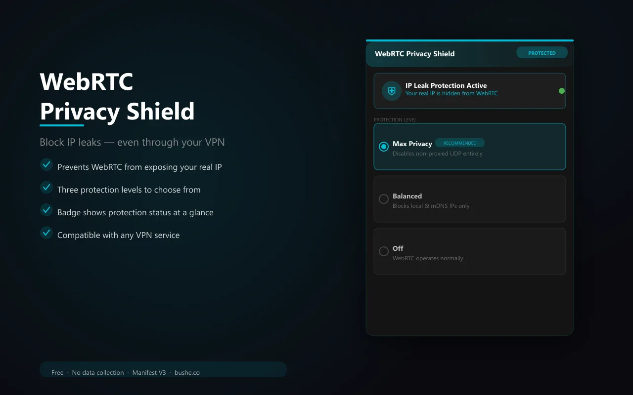 WebRTC Privacy Shield